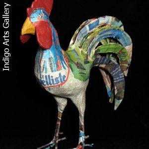 Papier Maché Rooster #1