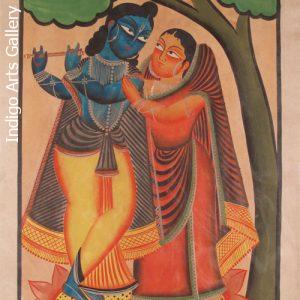 Kalighat Krishna and Gopi