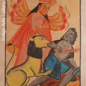 Kalighat Durga in Battle