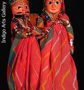 Rajastani Puppets - Pink