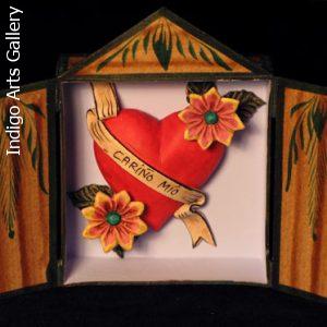 Heart in a Box - Retablo