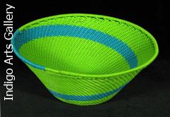 Imbenge Zulu Telephone Wire Basket (flared shape)