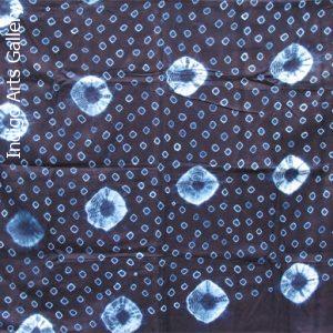 Yoruba Indigo "Moon and Star" Tie-dye Cloth