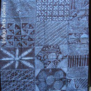 Yoruba Indigo Resist-dye Adire Eleko Cloth