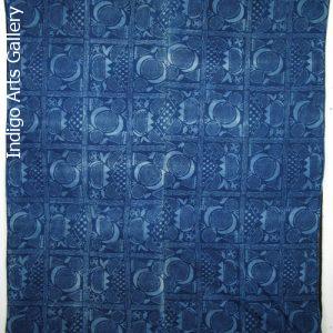 Yoruba Indigo Resist-dye Adire Eleko Cloth