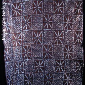 Adire Eleko Yoruba Resist-dyed Indigo Cloth