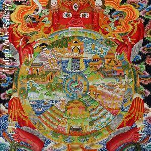 The Wheel of Life #2 Thangka painting