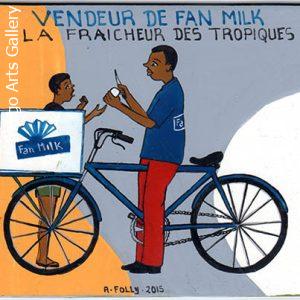 "Vendeur de Fan Milk" Signboard