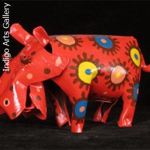 Painted Hippo (medium size)