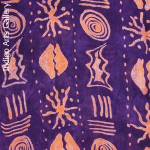 Batik Scarf on Rayon by Gasali Adeyemo