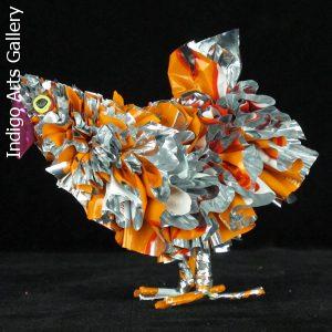 Recycled Potato Chip Bag Chickens (small)