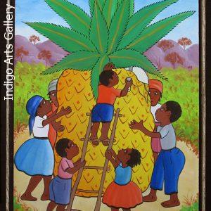 Children with Pineapple