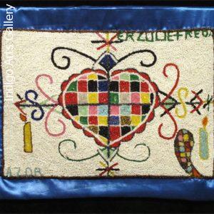 Erzulie Freda Beaded Vodou Flag