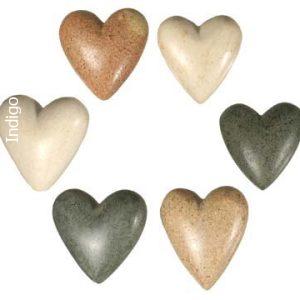 Hearts for Haiti! Hand-carved Stone Hearts - Extra small