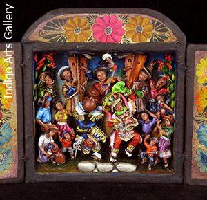 Danza de las Tijeras (Dance of the Scissors) - Retablo