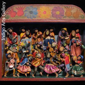 Carnaval Musicians (Fiesta) - Retablo