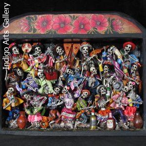 Fiesta de los Muertos (Party of the Dead) Retablo