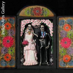 Los Novios Muertos - Wedding Retablo