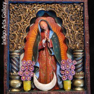 Virgen de Guadalupe - Retablo Frame (without doors)