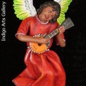 Retablo Angel Musician Ornament (lute)