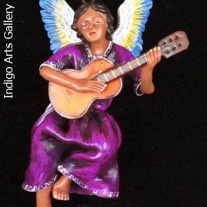 Retablo Angel Musician Ornament (guitar)