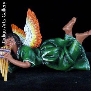 Retablo Angel Musician Ornament (panpipes)