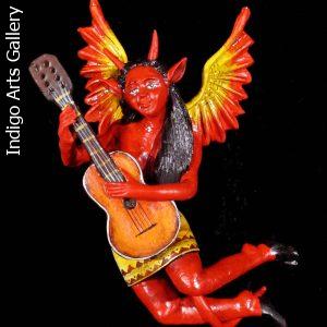 Devil Guitarist Retablo Ornament