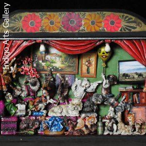 Casa de Gatos (House of Cats) Retablo