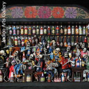 Cantina de los Muertos (Cantina of the Dead) - Retablo