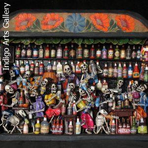 Cantina de los Muertos (Cantina of the Dead) - Retablo (version 3)