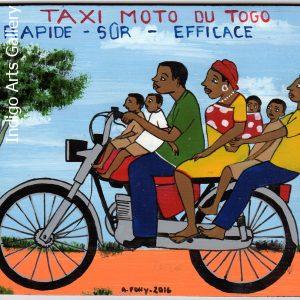 "Taxi Moto du Togo" (#2) Mini Signboard