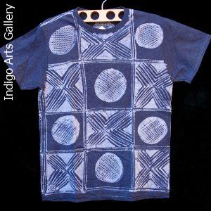 Indigo Batik T-shirt by Gasali Adeyemo