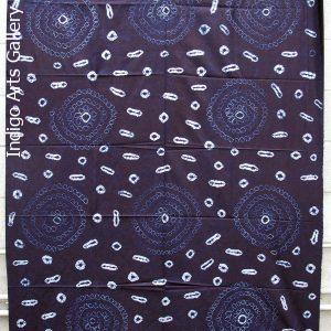 Yoruba Indigo "Moon and Star" Tie-dye Cloth