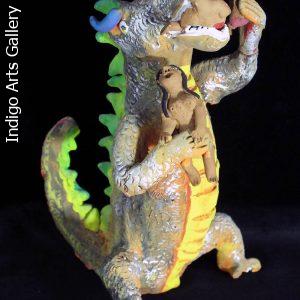 Hungry Dinosaur - Vintage Sculpture