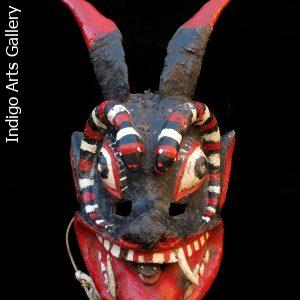 Diablo con Serpientes Mask from Mexico