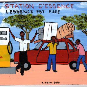 "Station d'Essence" Mini Signboard