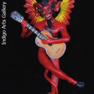 "Diablo Musico" Devil Retablo Ornament