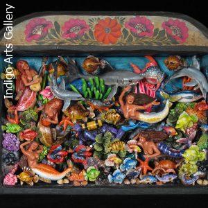 Las Sirenas Bajo el Mar (Under the Sea) Retablo