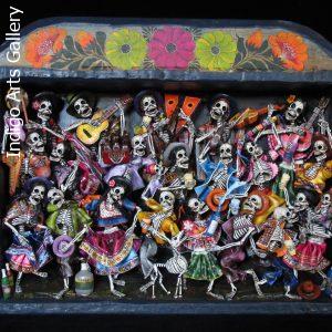 Fiesta de los Muertos (Carnival of the Dead) - Retablo