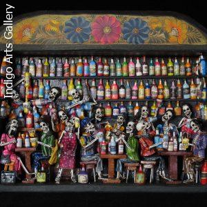 Cantina de los Muertos (Cantina of the Dead) - Retablo (version 4)