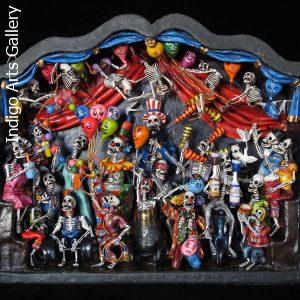 Circo de los Muertos (Circus of the Dead) - Retablo