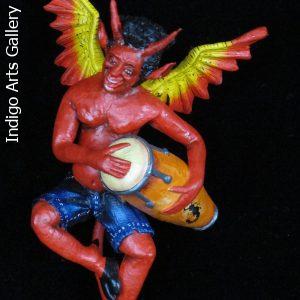 Devil Drummer - Retablo Ornament