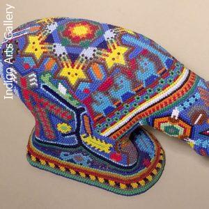 Bear - Huichol Beaded Sculpture