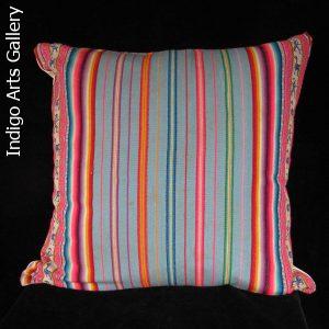 Vintage Textile Pillow from the Peruvian Highlands