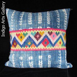 Vintage African Indigo and Peruvian Textile Pillow