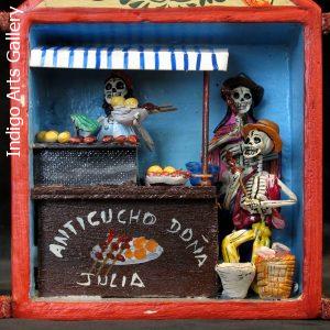 Anticuchos Vendor of the Dead - Retablo