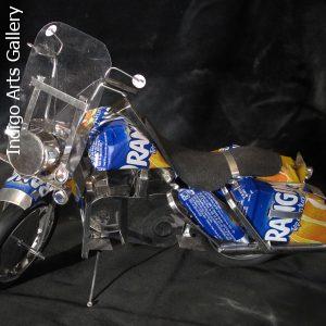 Soda Can Motorcycle (Large) - Orangina