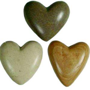 Hearts for Haiti! Hand-carved Stone Hearts - Medium