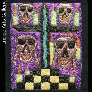 Four Ghedes Vodou Flag