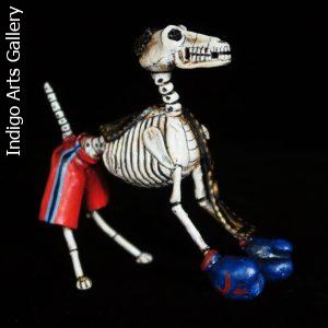 Calavera Dog - Retablo Figure